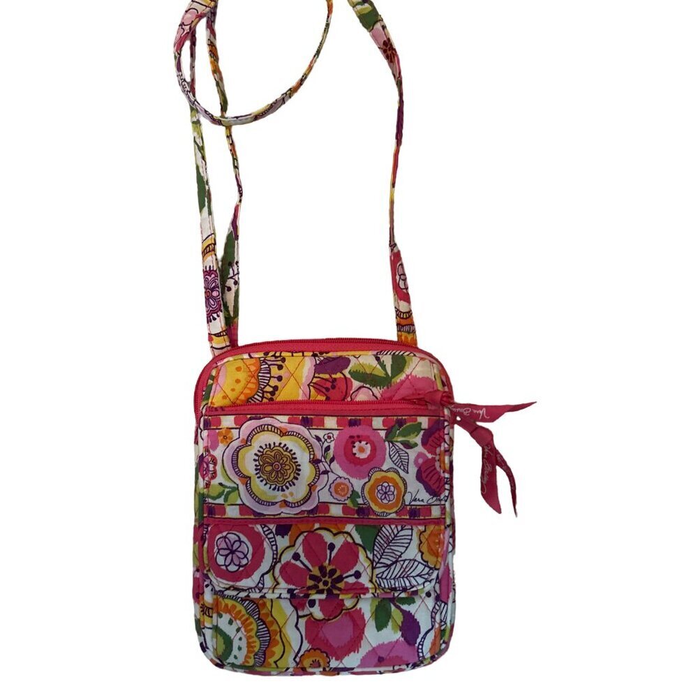 Vintage Vera Bradley Bouncing Bouquet Mini Hipster Crossbody Bag, Retro Floral - Picture 3 of 7